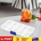 10 Grids Compartments Transparent Organizer Cover Jewelry Pill Diamond Container
