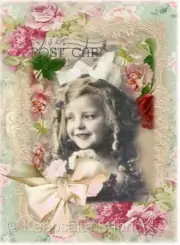 Whimsy Dust Victorian Child Quilt Block Multi Szs FrEE ShiP WoRld Wide (C44