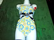 NWT PatPat Girls YOUTH SIZE 12-13 ( LOVE) One Piece Swimsuit FREE S/H