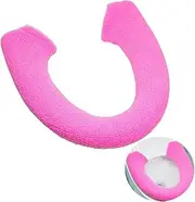 Cabilock Toilet Seat Cover Plush Cushion Pad Bumpers Warm Seat Mat Easy Snap Button Design