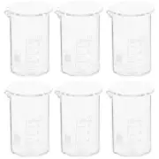 6 Pcs Glass Small Beaker 10ml Experimental Equipment Chemistry Laboratory