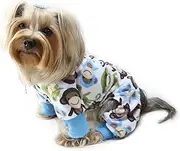 Dog/Puppy Minky Monkey Plush Pajamas/Bodysuit/Loungewear/PJ/Coverall/Jumper/Romper for Small Breeds (X-Large)
