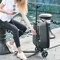 在飛比找樂天市場購物網優惠-【兩年保固】IUBEST新款電動行李箱智能滑板車拉桿箱騎行代