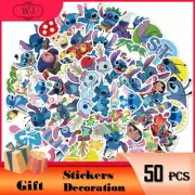 50pcs Stitch 2 Kids Cartoon Decal Vinyl Stickers Waterproof Skateboard Laptop