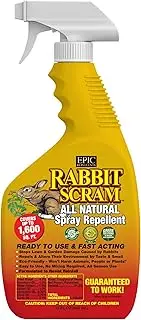 Rabbit Scram All Natural Granular Repellent - All-Natural, Animal, People and Pet Safe Granule from EPIC Repellents (32 Fl Oz, RTU)