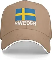 Support Sweden Flag Hat Swedes Caps for Men Women I Stand with Sweden Baseball Cap Trucker Hat