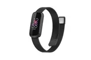 [Gadget & Gear Australia] For Fitbit Luxe Replacement Band Milanese Magnetic Wristband Watch Strap (Black)