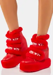 [Anthony Wang] Cherry Dizzy Dream Wedge Boots