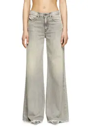 [Diesel] Diesel - Flare Jeans - 1978 D-Akemi - Jeans - Woman - Grey 29 Grey