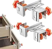 Drawer Face Clamp | 2X Fixing Clamp For Cabinets | Adjustable Stainless Steel Clip For Woodworking Cabinet Making Workshop Positioning