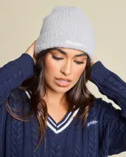 [Rusty] Rusty Women's Bonnie Boucle Beanie Hat in Oyster Grey One Size Oyster Grey