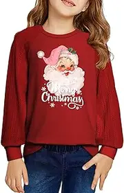 [blibean] Girls 2024 Fall Sweatshirt Tween Crewneck Cable Knit Tops Size 6-15 Years