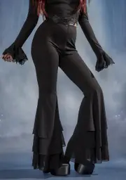 [Widow] Thy Lady Tiered Ponte Bell Bottoms
