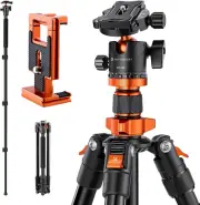 62 Inch DSLR Camera Tripod with Monopod + Aluminum Alloy Quick Release Plate for