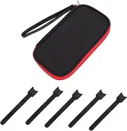 USB Cable Storage Pouch with Hand Strap Portable Digital Accessories Organizer Bag for Earphones USB Drives and Cables Design for Safe Travel and Easy Carrying