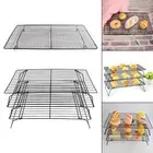 Baking Rack Drying Grid Black Grilling Oven Wire Rack for Cake Biscuit Pizza
