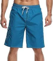 [Maiyifu-GJ] Mens Swimming Trunks Swim Trunks Quick-Drying Board Shorts Casual Summer Swimwear Short Pant with Pockets