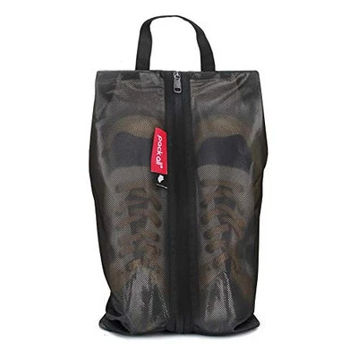 Water Resistant Travel Shoe Bags, Shoe Storage Organizer Shoe Black 1 Pack
