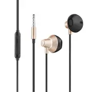 S903 Bass Sound Earphone In-Ear Sport Earphones With Mic For Xiaomi Iphone Samsung Headset Fone De Ouvido Auriculares Mp3 - Gold