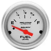 Autometer Ultra Lite Fuel Level Gauge Electric - 0 - 90 Ohm, 2 1/16 Inch, Short Sweep, AU4314