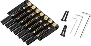 WAZIJ Headless Guitar Bridge Oblique 7 Strings Headless Guitar Metal Saddle Bridge Electric Guitar Bridge Parts