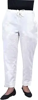 [Generic] K.Runa Label's Cotton Pants for Yoga and Lifestyle (as1, Numeric, Numeric_10, Numeric_16, Regular, Regular, Off White, 12, Regular)