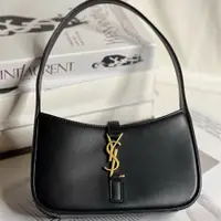 在飛比找PopChill優惠-[二手] （保留中）YSL Hobo mini 黑金滑面皮革