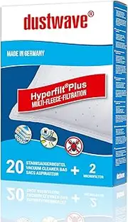 dustwave® Vacuum Cleaner Bags for Thomas - crooSer eco/ewt - Varia 58590209 / ewt - BS 59/0 Vacuum Cleaner Bags Made in Germany + Microfilter