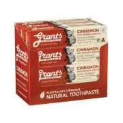 12 Tubes Grants Natural Toothpaste Cinnamon with Orange & Neem Oil 110g