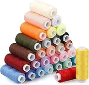 30 Colors Sewing Thread Assortment Coil, BetterJonny Polyester 250 Yard Sewing Thread Kit All Purpose Polyester Thread Polyester Thread Sewing Thread Spool Set for Hand and Machine Sewing