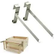 2 Pcs Beehive Honeycomb Support Bracket Stainless Steel Frame Holder Beekeeping