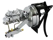 1948-52 Ford F1 Truck Chrome Firewall Mount Power Brake Kit, Disc/Drum