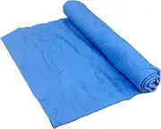 WOLMIK Swim Chamois Towel, PVA Imitation Chamois Absorbent Dry Towel, Quick Dry Towels for Gym, Swimming, Camping, Diving, Triathlon, Etc (Blue,12.6 x 17 Inch)