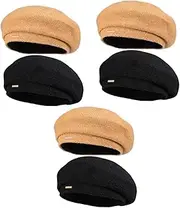 [WRITWAA] Knitted Beret Hat for Women Wool Hat Ladies Hats Cap Berets Fedora Hats for Women Beret Hats for Women Headscarf Bonnet Sun Hats for Women French Hat Selected Wool Knit