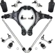 14Pcs Front Lower Control Arm Tie Rod Boot Sway Bar Link Suspension Compatible For HONDA CR-V 2002 2003 2004 2005 2006