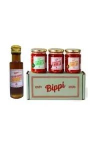 The Ultimate Bippi Bundle - Italian Chilli Honey + Trio Chilli Sauces (Gift-B...
