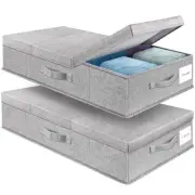 Underbed Storage Containers Bin with Lids, Large Under Bed Storage Organizer ...