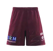 NRL 2025 Alt Training Shorts - Manly Sea Eagles - Maroon - Adult - Mens