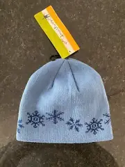 NEW Smartwool Kids Snowfall Hat Steel Blu Merino Wool Youth S/M