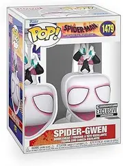 Pop Marvel: Spider Man - Spider Gwen Stacy Upside Down Across The Spiderverse Exclusive Vinyl Figure Included with Box Protector Compatible for Funko