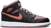 [Jordan] Men's 1 Mid SE Black/Sky J Orange-Sky J Mauve (FB9911 008), Black/Sky J Orange-sky J Mauve, 8.5