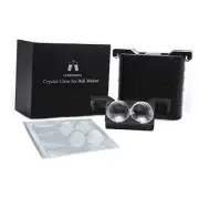 Premium Clear Ice Ball Maker - 2 Large Round Ice Mold - 2 Round Ice Sphere