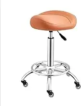 Saddle Stool,Saddle Chair with Wheels,Ergonomic Rolling Stool,20cm Adjustable Height and Load-Bearing Capacity 330IBS for Home Office Salon Shop