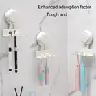 Waterproof Suction Cup Toothbrush Holder Rack Ideal For Kids And Families