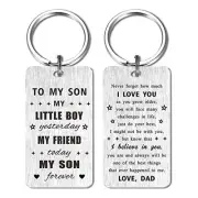 Son gifts - Son Birthday Keychian from Mom and Dad - My Son Son from Dad