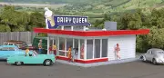 Walthers HO 933-3484 - Cornerstone - Vintage Dairy Queen Building Kit