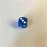 Dice 10Pcs 16mm Multi Color Six Sided Spot D6 Playing Games Dice Set Opaque Dice for Bar Pub Club Party Board Game Dice Set (Size : Blue)