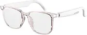 Polarized Lenses AI Smart Glasses with Degree Headphones Long Battery Life High Sound Stylish and Beautiful, White, HY-C8pro