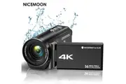 Video Camera Camcorder Waterproof Camera Support 4K Ultra HD 56MP 30FPS 18X Digital Zoom Underwater Camera