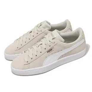 【PUMA】休閒鞋 Suede Camo Wns 女鞋 米白 白 麂皮 迷彩 低筒 復古(389843-01)